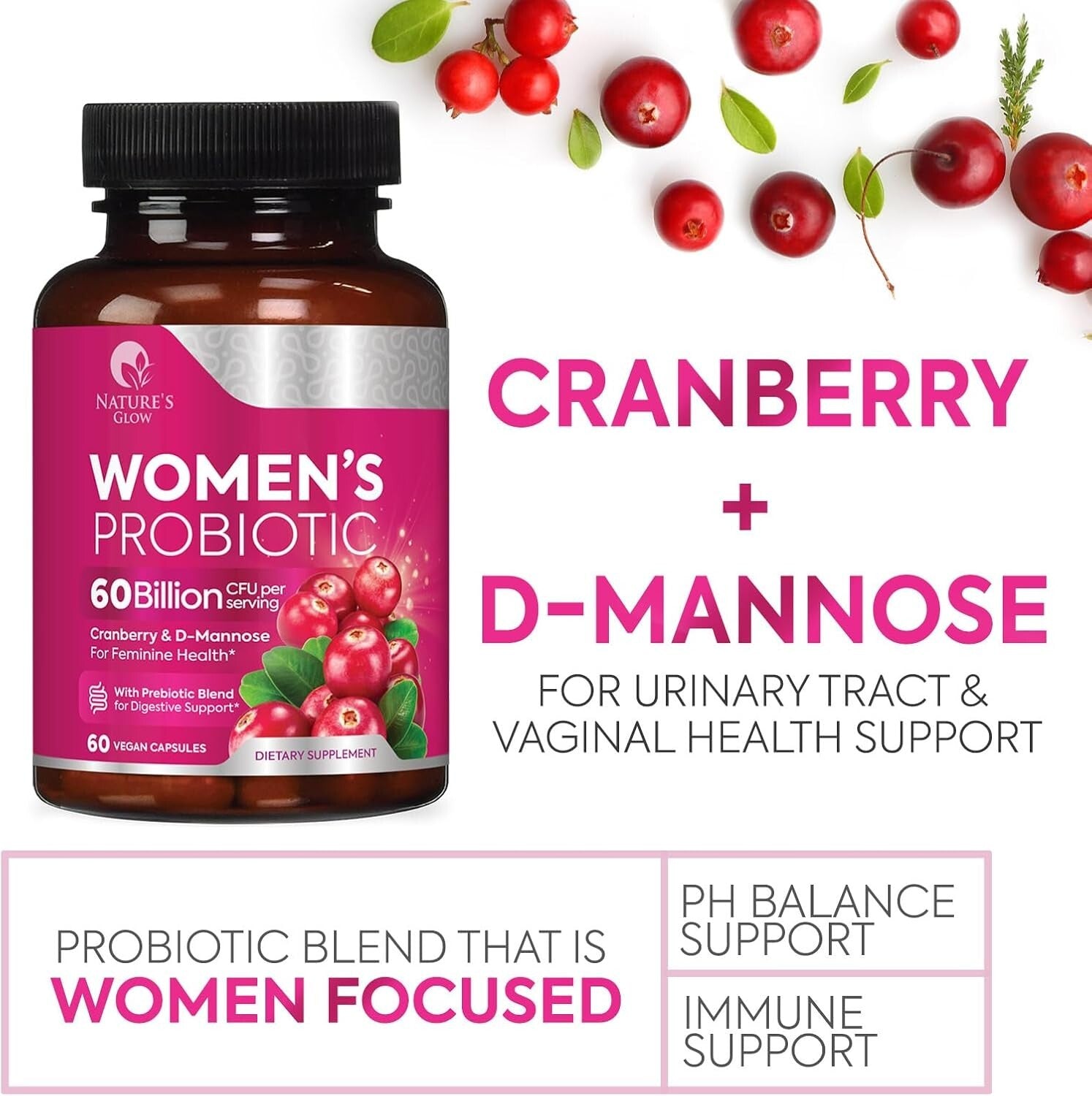 Probiotics for Women - for Digestive Health, Immune Support, & Vaginal Health