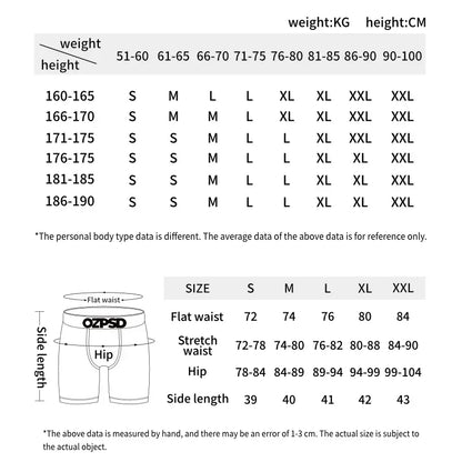 1Pcs Sexy Men Underwear Boxers Fashion Print Underpants Male Boxers Men'S Panties plus Size Breathable Man Boxer Briefs Trunks