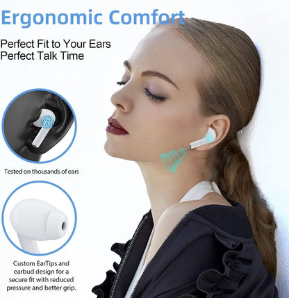 Original Wireless Bluetooth Headphone Noise Canceling Earphone HIFI Stereo Headset Earbuds Bluetooth for Xiaomi Lenovo Air Pods