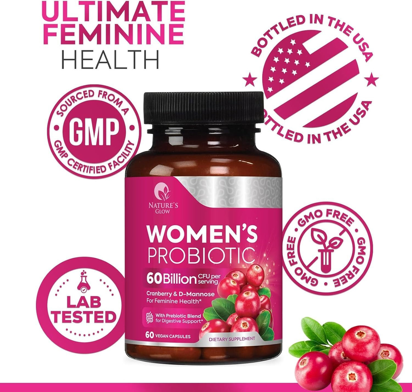 Probiotics for Women - for Digestive Health, Immune Support, & Vaginal Health