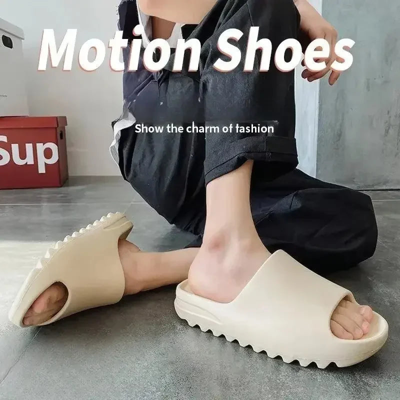 Hot Coconut Slippers Cloud Thick-Soled Sandals Summer Fashion Soft Bottom Beach Men Slippers Women'S Sandals EVA Slides