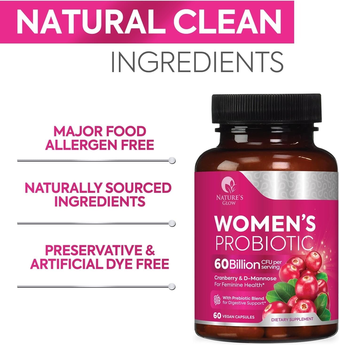 Probiotics for Women - for Digestive Health, Immune Support, & Vaginal Health