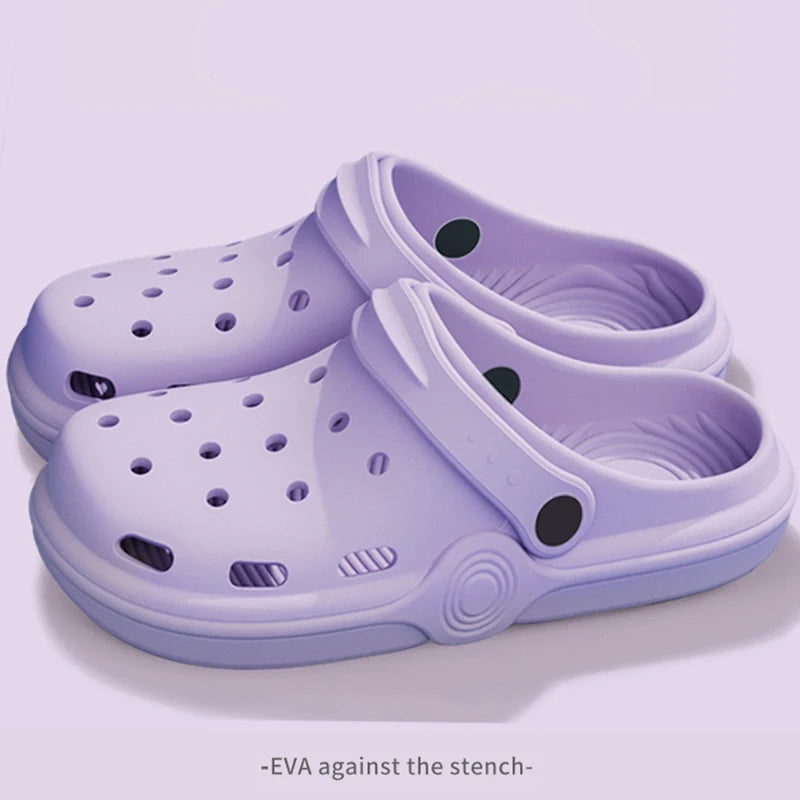 Dongdong Shoes Women'S New Trendy Summer Thick Sole Increase anti Slip Fashion Work Beach Baotou Slippery Sandals