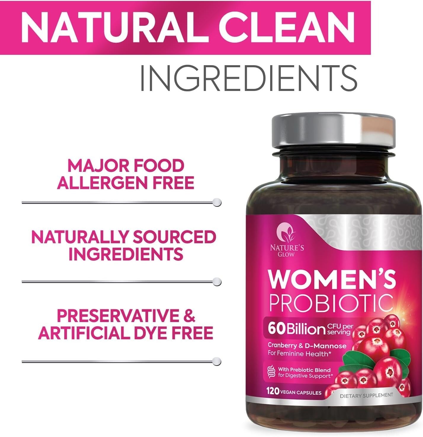 Probiotics for Women - for Digestive Health, Immune Support, & Vaginal Health