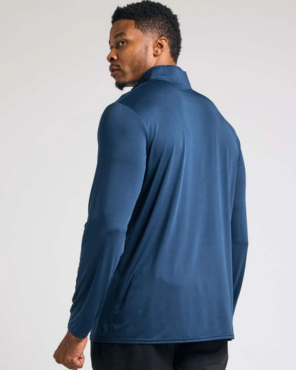 3 Pack: Men'S Dry-Fit Active Quarter Zip Long Sleeve Athletic Performance Pullover (Available in Big & Tall)